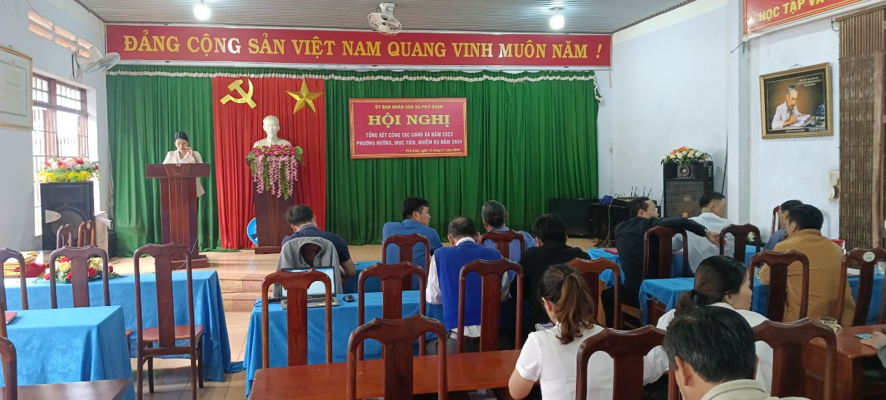 HỘI NGHỊ TỔNG KẾT CÔNG TÁC UBND XÃ NĂM 2023 VÀ PHƯƠNG HƯỚNG, MỤC TIÊU, NHIỆM VỤ NĂM 2024